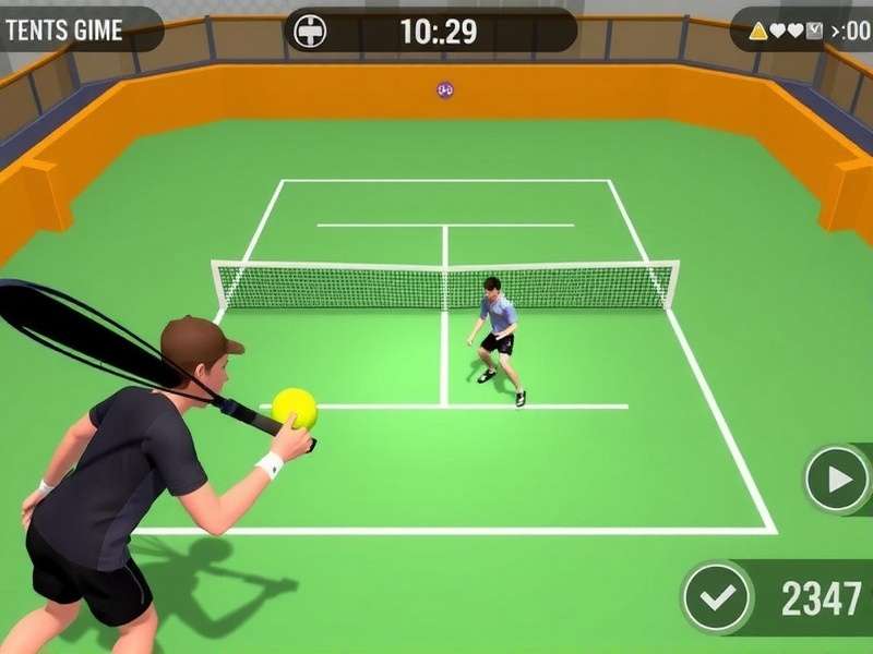 Pro Tennis Serve in Action Pro Tennis Serve Game Screenshot